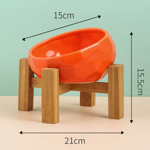 Load image into Gallery viewer, Pet Supplies Bowl Ceramic Cat Bowl Dog Bowl Oblique Mouth