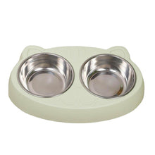 Load image into Gallery viewer, Dog Bowls Double Dog Water And Food Bowls Stainless Steel Bowls With Non-Slip Resin Station, Pet Feeder Bowls For Puppy Medium Dogs Cats