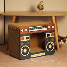 Load image into Gallery viewer, Radio Cat Scratcher Cat Litter Integrated Carton Corrugated Cat