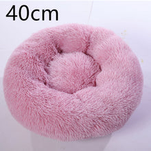 Load image into Gallery viewer, Cotton Pet Bed Winter Warm Sleeping Bed For Dogs Kennel Dog Round Cat Long Plush Puppy Cushion Mat Portable Cat Supplies
