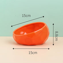 Load image into Gallery viewer, Pet Supplies Bowl Ceramic Cat Bowl Dog Bowl Oblique Mouth
