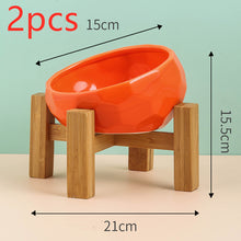 Load image into Gallery viewer, Pet Supplies Bowl Ceramic Cat Bowl Dog Bowl Oblique Mouth
