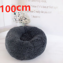 Load image into Gallery viewer, Cotton Pet Bed Winter Warm Sleeping Bed For Dogs Kennel Dog Round Cat Long Plush Puppy Cushion Mat Portable Cat Supplies
