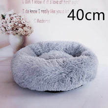 Load image into Gallery viewer, Cotton Pet Bed Winter Warm Sleeping Bed For Dogs Kennel Dog Round Cat Long Plush Puppy Cushion Mat Portable Cat Supplies
