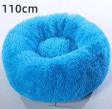 Load image into Gallery viewer, Cotton Pet Bed Winter Warm Sleeping Bed For Dogs Kennel Dog Round Cat Long Plush Puppy Cushion Mat Portable Cat Supplies
