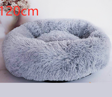 Load image into Gallery viewer, Cotton Pet Bed Winter Warm Sleeping Bed For Dogs Kennel Dog Round Cat Long Plush Puppy Cushion Mat Portable Cat Supplies
