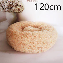 Load image into Gallery viewer, Cotton Pet Bed Winter Warm Sleeping Bed For Dogs Kennel Dog Round Cat Long Plush Puppy Cushion Mat Portable Cat Supplies
