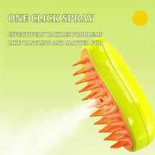 Load image into Gallery viewer, Pet Electric Spray Massage Comb Steam Brush
