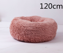Load image into Gallery viewer, Cotton Pet Bed Winter Warm Sleeping Bed For Dogs Kennel Dog Round Cat Long Plush Puppy Cushion Mat Portable Cat Supplies
