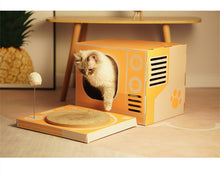 Load image into Gallery viewer, Radio Cat Scratcher Cat Litter Integrated Carton Corrugated Cat
