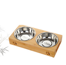 Load image into Gallery viewer, Bambo Ceramic and Stainless Bowl Set
