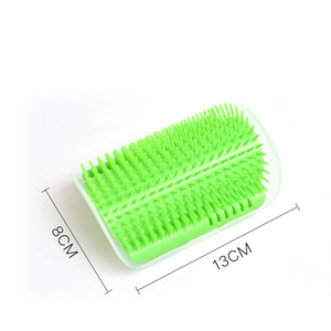 Cat Self-Grooming Brush With Wall Rubbing Device