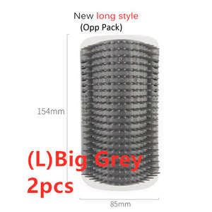Cat Self-Grooming Brush With Wall Rubbing Device