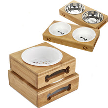 Load image into Gallery viewer, Bambo Ceramic and Stainless Bowl Set
