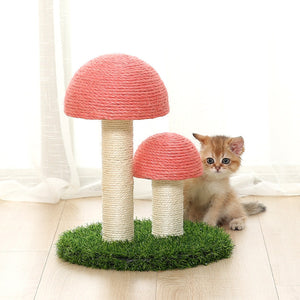 Mushroom Cat Scratcher Post