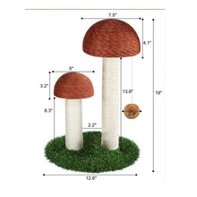 Load image into Gallery viewer, Mushroom Cat Scratcher Post
