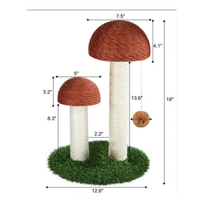 Mushroom Cat Scratcher Post
