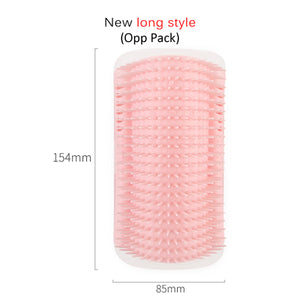 Cat Self-Grooming Brush With Wall Rubbing Device