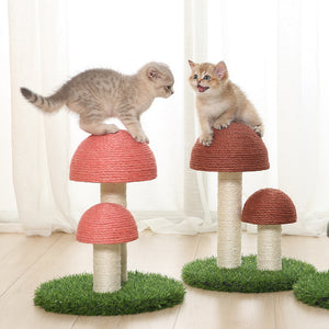 Mushroom Cat Scratcher Post