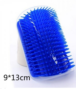Cat Self-Grooming Brush With Wall Rubbing Device